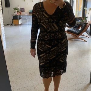 Black lace dress worn twice